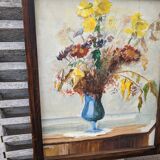 Floral painting table