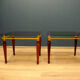 Pair of tables with crystal glass spiegel parsol, germany, 1970