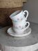 Vintage white glass cups