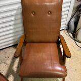 Vintage Skaï armchair