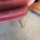 Velvet armchair