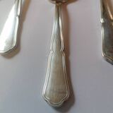6 silver metal ice cream spoons
