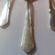 6 silver metal ice cream spoons