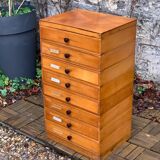 Vintage drawer unit with Bakelite knobs 1950