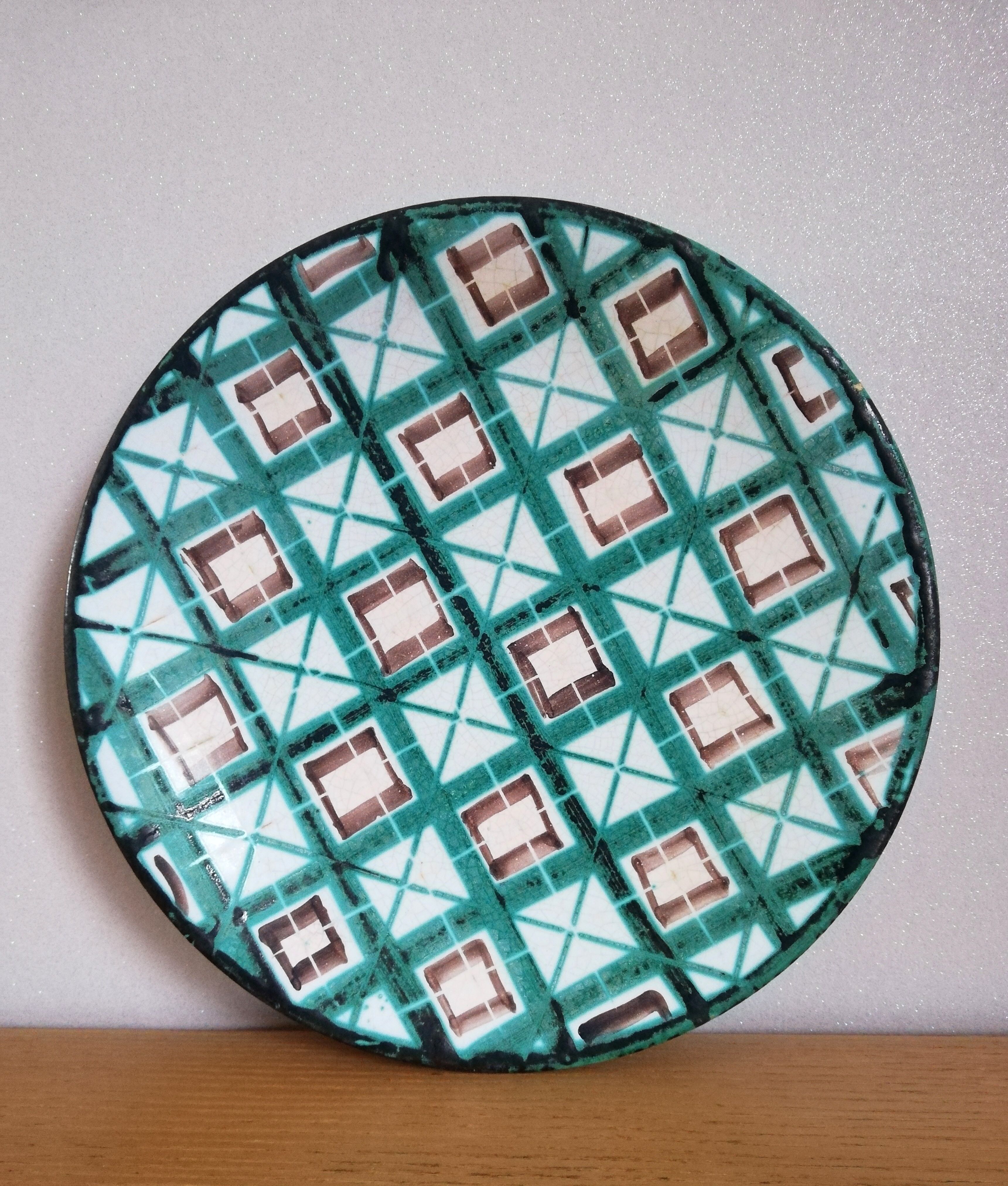 Series of 4 flat plates Robert Picault Vallauris