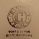 6 oyster shell plates and Chantilly porcelain serving platter