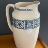 Ancien broc pichet de toilette longchamp terre de fer