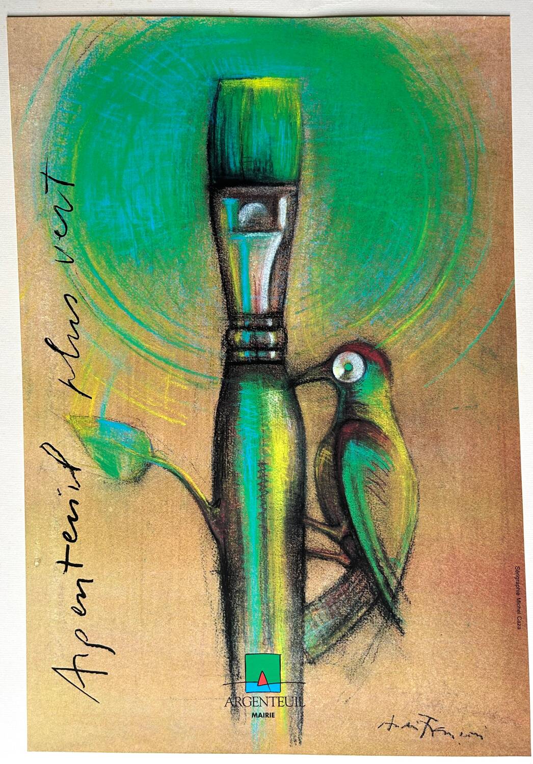 Écran original André François « Argenteuil Plus Vert »