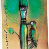 Écran original André François « Argenteuil Plus Vert »