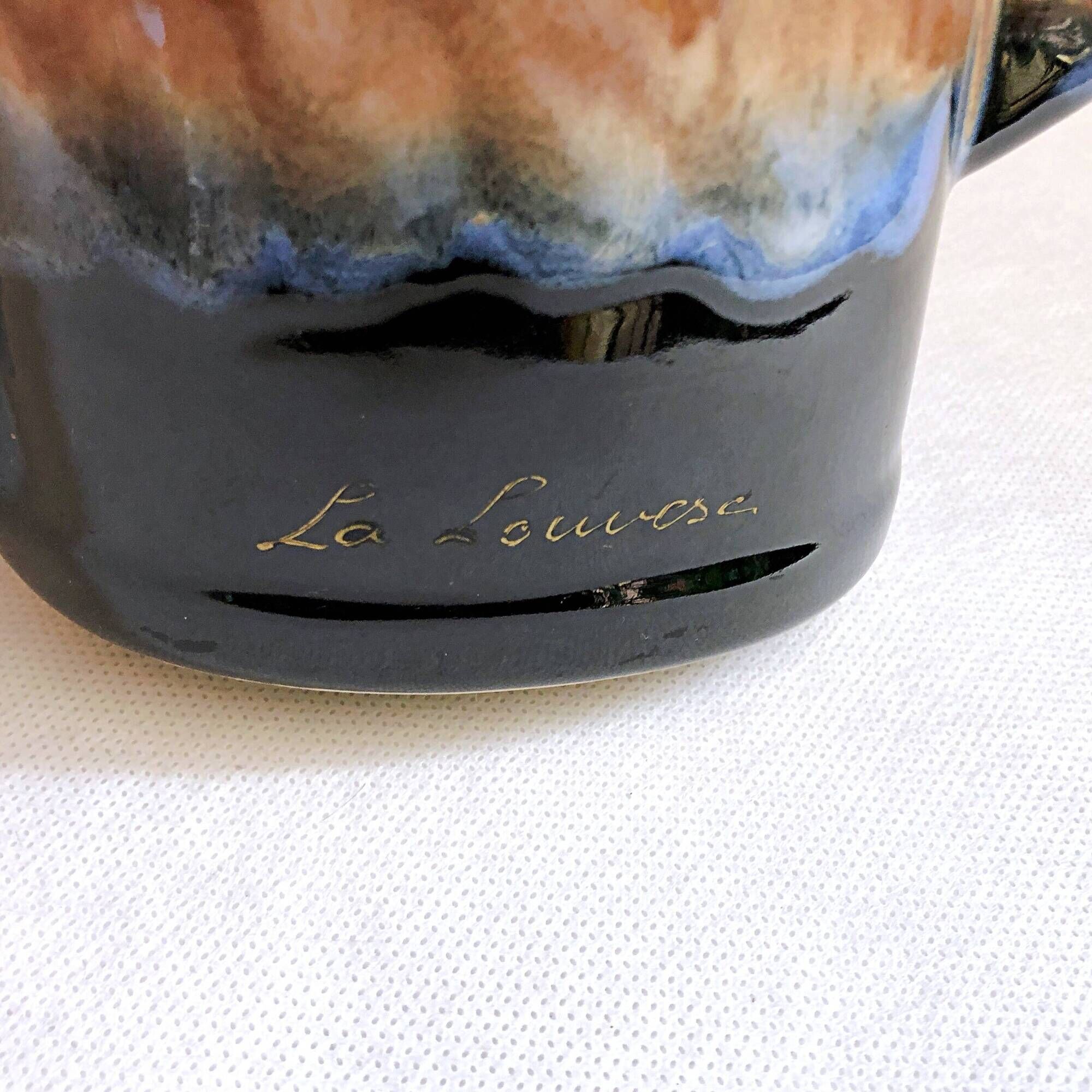 Flower spike vase in the shape of a watering can style Vallauris France