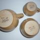 Suite of 3 CNP Village cream or milk jars