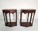 Pair of English 1920s carved oak sidetables