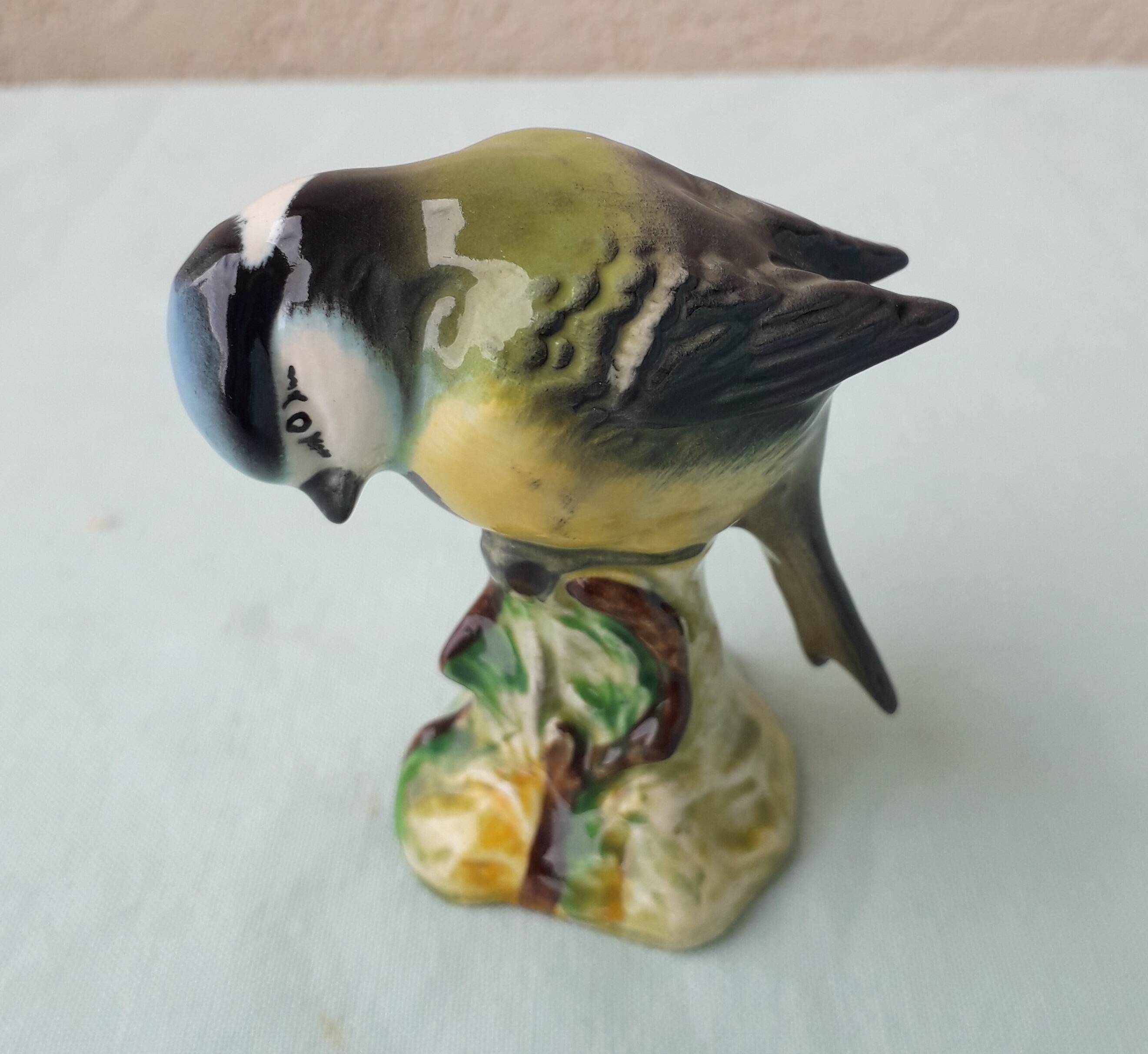 Oiseau mésange en céramique