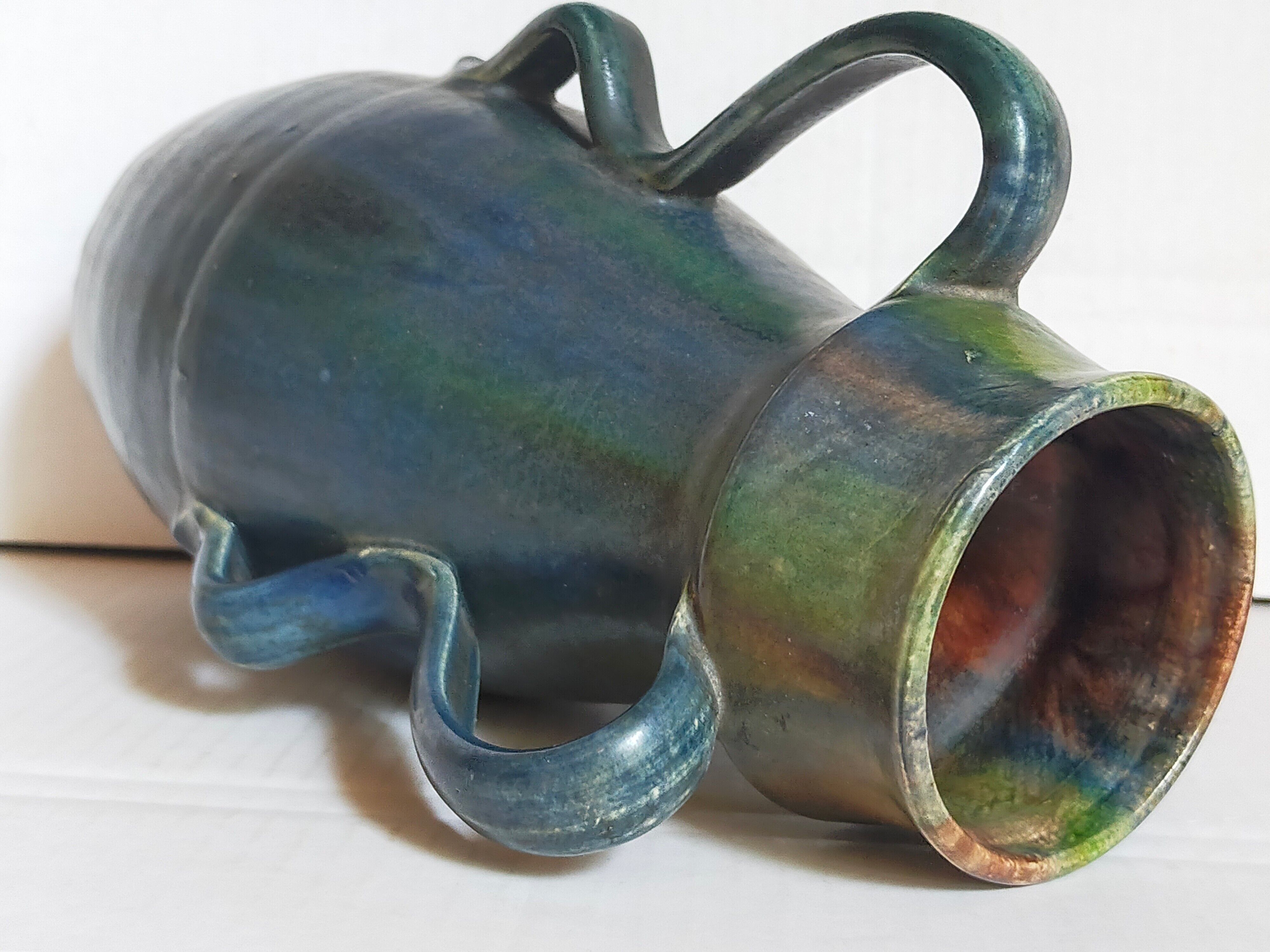 Duo of Flemish pottery of Charles and Auguste Maes early twentieth century