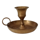 Vintage brass hand candle holder