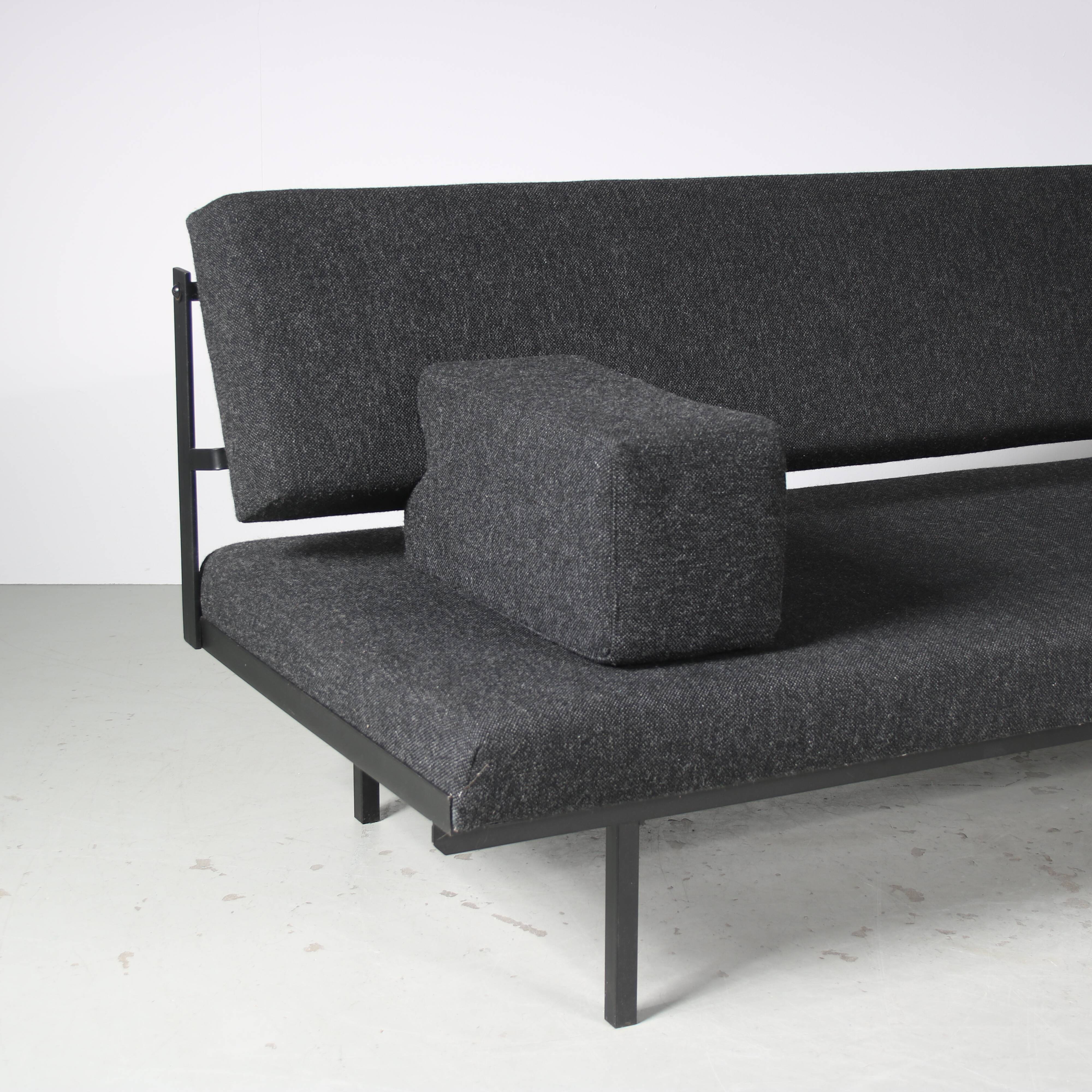 1950s 3-Seater “Sluis” sleeping sofa by Martin Visser for ‘t Spectrum, Netherlands