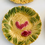 Barbotines: Ceramic dessert service from Sarreguemines.