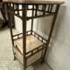 Art Deco bedside table in brass and veined marble, 20th century