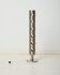 XXL table lamp in brushed perforated aluminium, 1980-1990s