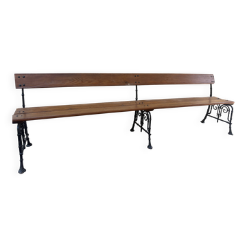 Très grand banc en fonte