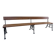 Très grand banc en fonte