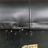 Cassina Sesann Sofa by Gianfranco Frattini black