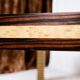 Memphis style dining table, wood, Italy