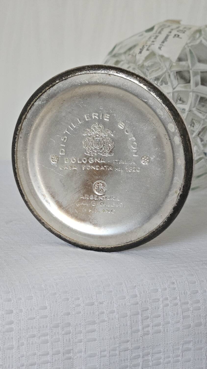 Vintage silver-plated Italian carafe