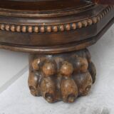 Magnificent Italian Wardrobe in Walnut with Big Lion Feet, 1920s