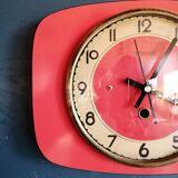 Vintage clock, "Manufrance Rouge" wall clock
