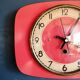 Vintage clock, "Manufrance Rouge" wall clock