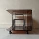 Vinyl furniture / magazine in smoked plexiglass by Roche Bobois, design 1970