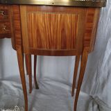 Pair of bedside tables "bean" style louis XV marked