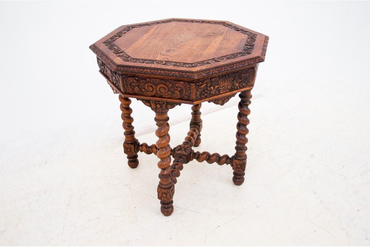 Carved table, France, circa 1910