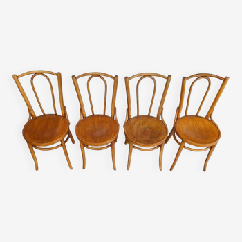 Série de 4 chaises de bistrot