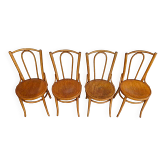 Série de 4 chaises de bistrot