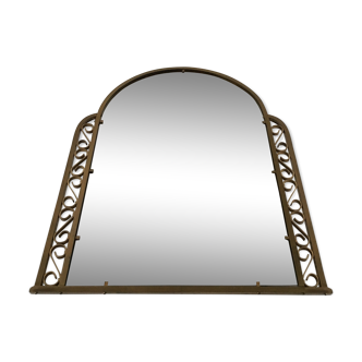 Miroir en laiton années 1950