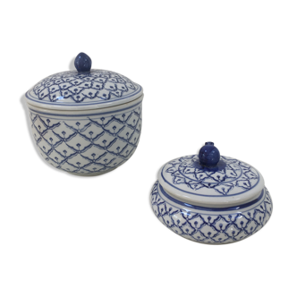 Lot de 2 pots vintage