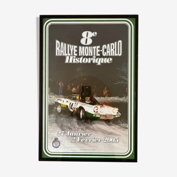 Affiche originale 8e Rallye Historique Monte Carlo 2005  par Federall - Petit Format - On linen