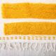 Handmade pure wool rug in traditional yellow, size 150 x 250 cm.