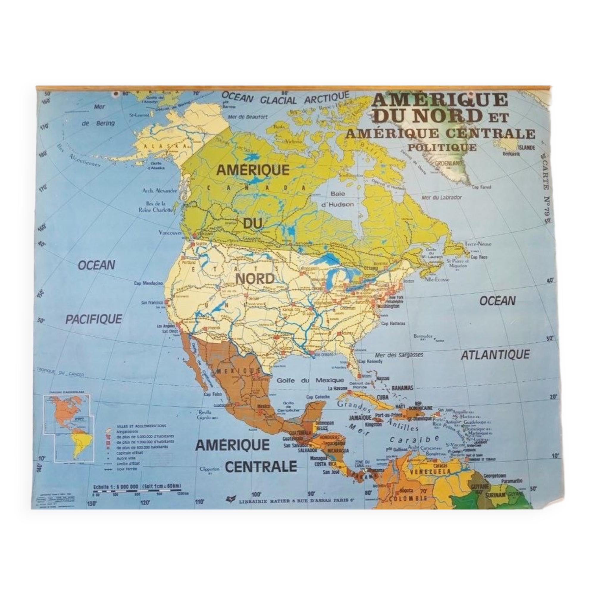Map North America 1977