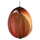 Rare Midcentury Wooden Pendant in style of Hans-Agne Jakobsson, Sweden, 1960s