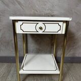 Metal bedside table