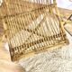 Pair vintage rattan armchairs