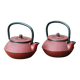 Pair of individual Japanese teapots