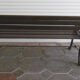 Old garden bench - wood and cast iron