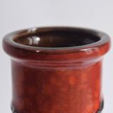Scheurich Keramik vase red Fat Lava - West Germany 401 28