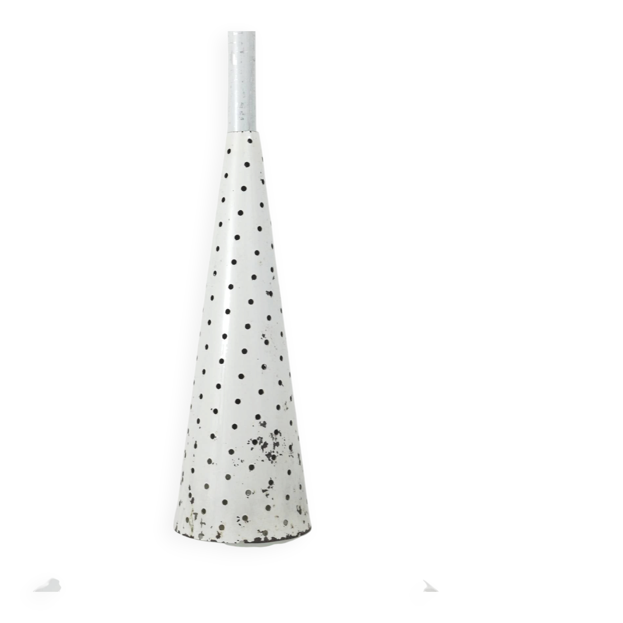 Perforated suspension Mathiew Matégot midcentury, Holophane, France, 1950s