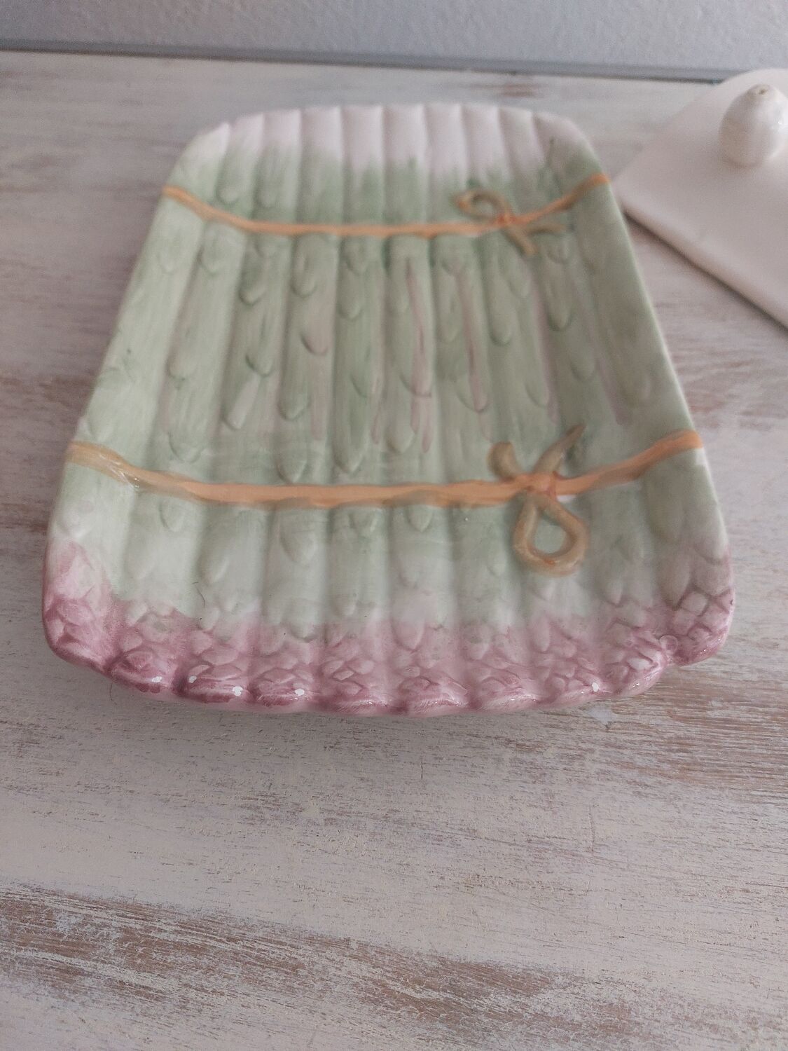 Flat asparagus set and slip drainer