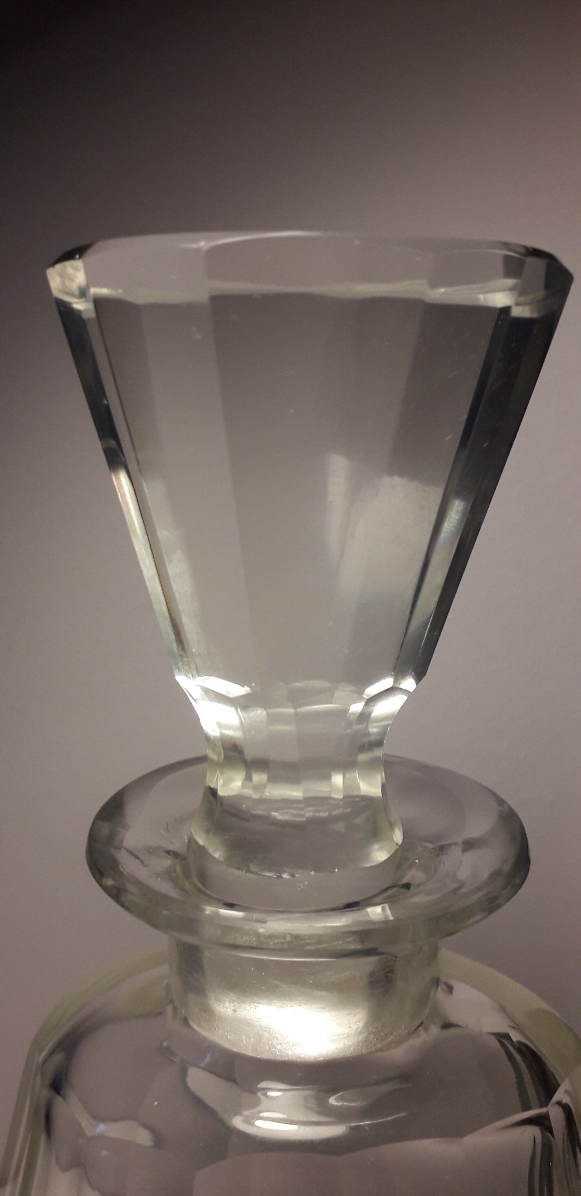 Bohemian glass bottle